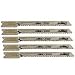 DEWALT DW3700-5 4 6 TPI Very Fast/Rough HCS U-Shank Jig Saw Blade - 5 Pack