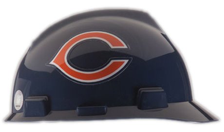 Hardhat - NFL Logo V-Gard Caps - 1-Touch Suspension (Chicago Bears)