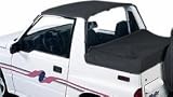 BESTOP 52561-01 Strapless Bikini; Color Matched; Must Have Factory Original Soft Top Windshield Header; Black;