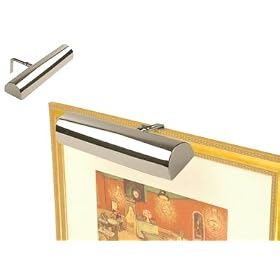 Concept Lighting 104 Ultra Efficient Cordless Picture Light, 11-1/2-Inch, Chrome