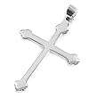 Silver Plain Cross Pendant Size: 39mm