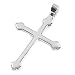 Silver Plain Cross Pendant Size: 39mm
