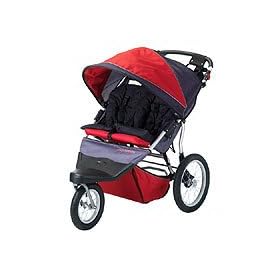 Schwinn Free Wheeler AL Swivel Double Jogger Stroller - Red