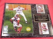 2007 Boston Red Sox World Series Champions 2 Card Collector Plaque