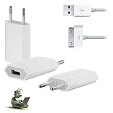 Produkt-Bild: Rydges&reg; RMT-NL01 iPhone 4 / 4S / 3G / 3GS / iPod Ladeger&auml;t USB Netzteil f&uuml;r Apple inkl. USB Daten Ladekabel