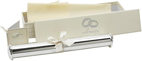 Silver Plated Wedding Certificate Holder Present Favour Keepsake Gift Ideas