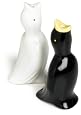 R & M Pie Bird Set of 2,  One Each White and Black