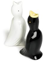 R & M Pie Bird Set of 2, One Each White and Black