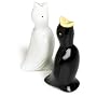 R & M Pie Bird Set of 2,  One Each White and Black
