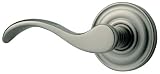 Baldwin 5455.151.LDM Wave Left Hand Dummy Lever Entry Set, Antique Nickel