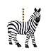 Clementine Designs African Safari Plains Zebra Stripes Ceiling Fan Light Pull