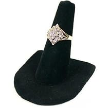 Black Velvet Ring Finger Jewelry Holder Showcase Display Stand Black Velvet Ring Finger Jewelry Holder Showcase Display Stand