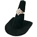 Black Velvet Ring Finger Jewelry Holder Showcase Display Stand