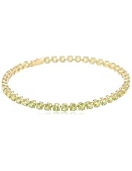 14k Gold Round Peridot Tennis Bracelet