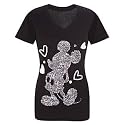 Disney Organic V-Neck I Love Mickey Mouse Tee