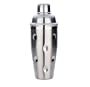 MIU France 3-Piece Stainless Steel Dimpled Cocktail Shaker, 18-Ounces