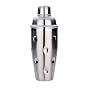 MIU 3-Piece 18-Ounce Dimpled Polished Stainless-Steel Cocktail Shaker