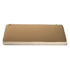 Premium Indoor or Outdoor Patio Garden Bench Cushon - Mocha by Ewins