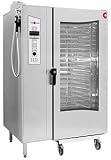 Cleveland Convotherm OGB-20.20 Gas Fired Roll-in Combi Oven Steamer with Trolley