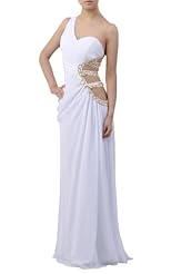 Chiffon One Shoulder Sheath  Dress