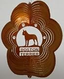 GARDEN Boston TERRIER Steel YARD Wind Spinner
