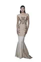 Crystals Beaded Applique Crystal Sequined Lace Chiffon/Taffeta/Tulle Evening Dress/Quinceanera Dress 
