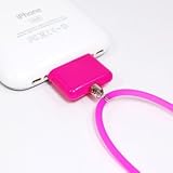 COSMOS Pink Silicone Neck Strap band lanyard for iPhone 2 3g 3Gs 4 iPod Nan ....