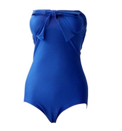 2013 New sexy Women Lady One Piece Roseo Bowknot Size S M L Pad Fashion Monokini/Swimsuit Swimwear Bathing Beachwear Push Up Bikini Set by Oriental-beauty (Blue, Medium)