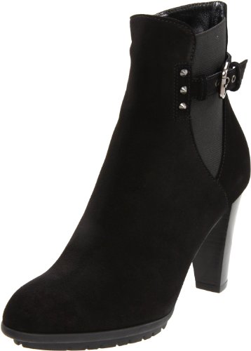 Aquatalia by Marvin K. Women's Pumpkin-C Bootie,Black Suede,8.5 B US