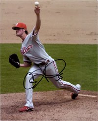 Signed Hamels, Cole (Philadelphia Phillies) 8x10 Photo