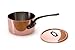 Mauviel M'Heritage Copper M250C 6501.15 1.2-Quart Saucepan with Lid, Cast Iron Handle