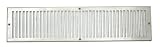 Hamilton Decorative RVF-1024BN Brushed Nickel Flat 10 X 24 Bronze Floor Flat Vent