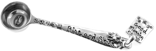 Metal Morphosis Rise and Shine Coffee Scoop with Wall Hook