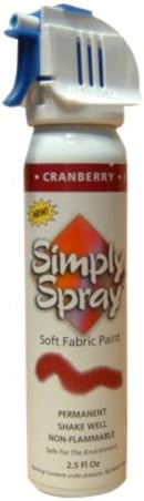 Bulk Buy: Deval Products Simply Spray Soft Fabric Paint 2.5 Ounces Cranberry SS3801-216M (3-Pack)