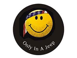 Jeep Smiley Face Bandana Cloth Spare Tire Cover On Sale