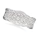 Floral Flower Vine Rope Design Cuff Bracelet title=