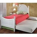 Furniture online: Westfield Bed Set Twin with Suspension Deck plus Roll-out Trundle (WHITE) (52"H x 41"W x 76"D)