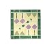 Achla CTS-RM Maize Square Side Table - Roses