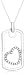 10k Choice of White or Yellow Gold Heart-Shaped Dog Tag Pendant (1/8 cttw, I-J Color, I2-I3 Clarity)