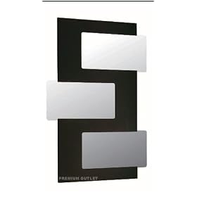 ANGLE MODERN COLLAGE MIRROR-WENGE-3 UP by Premium Outlet