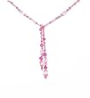 Necklace - N183 - Lariat Style - Swarovski (tm) Crystals and Mixed Beads ~ Rose (Pink) 22"