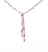 Necklace - N183 - Lariat Style - Swarovski (tm) Crystals and Mixed Beads ~ Rose (Pink) 22"