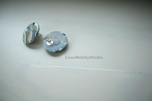 Earrings, Stearing Silver studs, Handmade Jewelry Charm Fashion Lady Woman Gift
