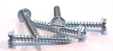 10 X 4 Self-Tapping Screws Slotted / Hex Washer Head / Type AB / 18-8 Stainless Steel / 500 Pc. Carton