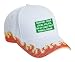 SUPPORT YOUR LOCAL POLICE OR AT LEAST BUY THEM A DRINK Adult White Hat with Red Flames FIRE photo