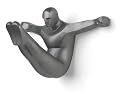 Kikkerland Hook Man Feet Up
