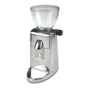 Ascaso MCSpa I-Mini Conical Burr Espresso Grinder in Polished Aluminum
