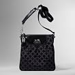 Coach Op Art Madison Crossbody Messenger Bag Swing Pack 41992 Black