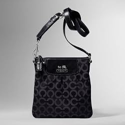 Coach Op Art Madison Crossbody Messenger Bag Swing Pack 41992 Black
