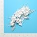 Satin Flower w/ Pearls Bridal Headpiece - White